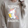 Reading Is Magical Book Lover Unicorn English Teacher Girls Raglan Sleeve Sweatshirt Heather Forest Reading Is Magical Book Lover Unicorn English Teacher Girls Raglan Sleeve Sweatshirt Heather Forest