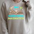 Reading Powers Imagination Book Nerd Reading Raglan Sleeve Sweatshirt Heather Forest Reading Powers Imagination Book Nerd Reading Raglan Sleeve Sweatshirt Heather Forest