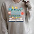 Reading Powers Imagination Books Bibliophile Teacher Men Women Kids Raglan Sleeve Sweatshirt Heather Forest