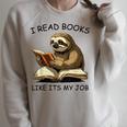 Reading I Read Books Like Its My JobSloth Animal Raglan Sleeve Sweatshirt Heather Forest Reading I Read Books Like Its My JobSloth Animal Raglan Sleeve Sweatshirt Heather Forest