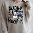 Reading Is Snow Much Fun Winter Bookworm Loves Reading Book Raglan Sleeve Sweatshirt Heather Forest Reading Is Snow Much Fun Winter Bookworm Loves Reading Book Raglan Sleeve Sweatshirt Heather Forest