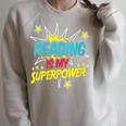 Reading Is My Superpower Book Nerds & Geeks Raglan Sleeve Sweatshirt Heather Forest Reading Is My Superpower Book Nerds & Geeks Raglan Sleeve Sweatshirt Heather Forest