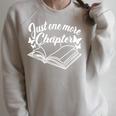 Reading Women Girls Book Lover Just One More Chapter Raglan Sleeve Sweatshirt Heather Forest