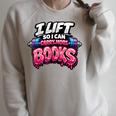 Reading Workout Lift So I Can Carry More Books Reader Raglan Sleeve Sweatshirt Heather Forest