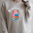 Readsalotl Axolotl Reading a Book Bookworm Raglan Sleeve Sweatshirt Heather Forest Readsalotl Axolotl Reading a Book Bookworm Raglan Sleeve Sweatshirt Heather Forest