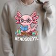 Readsolotl Axolotl Read Books Reading Book Lover Kids Raglan Sleeve Sweatshirt Heather Forest Readsolotl Axolotl Read Books Reading Book Lover Kids Raglan Sleeve Sweatshirt Heather Forest