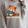 Well Red Panda Shirt Bookworm Reading Books Panda Raglan Sleeve Sweatshirt Heather Forest Well Red Panda Shirt Bookworm Reading Books Panda Raglan Sleeve Sweatshirt Heather Forest
