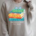 There's A Book For That Geek Trendy Nerdy Raglan Sleeve Sweatshirt Heather Forest