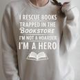 I Rescue Books Trapped In The Bookstore I’m Not A Hoarder Raglan Sleeve Sweatshirt Heather Forest I Rescue Books Trapped In The Bookstore I’m Not A Hoarder Raglan Sleeve Sweatshirt Heather Forest