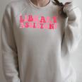 Retro Groovy Library Assistant Librarian Reader Books Raglan Sleeve Sweatshirt Heather Forest