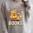 Return Your Books School Librarian Raglan Sleeve Sweatshirt Heather Forest Return Your Books School Librarian Raglan Sleeve Sweatshirt Heather Forest