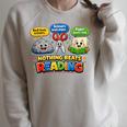 Rock Paper Scissors Nothing Beats Reading Book Lovers Raglan Sleeve Sweatshirt Heather Forest