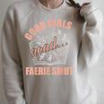 Romantasy Book Merch Good Girls Spicy Book Lover Fairy Tales Raglan Sleeve Sweatshirt Heather Forest