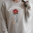 Run Little Mouse Book Lover Smut Reader Raglan Sleeve Sweatshirt Heather Forest