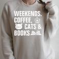 Weekends Coffee Cats And Books Raglan Sleeve Sweatshirt Heather Forest Weekends Coffee Cats And Books Raglan Sleeve Sweatshirt Heather Forest
