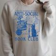 Sarcastic Anti Social Book Club Cat Skull Book Lover Raglan Sleeve Sweatshirt Heather Forest Sarcastic Anti Social Book Club Cat Skull Book Lover Raglan Sleeve Sweatshirt Heather Forest