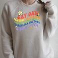 Say Gay Protect Trans Kids Banned Books Teach ALL History Raglan Sleeve Sweatshirt Heather Forest