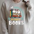 Saying About Books Easily Distracted By Cats And Books Raglan Sleeve Sweatshirt Heather Forest Saying About Books Easily Distracted By Cats And Books Raglan Sleeve Sweatshirt Heather Forest