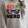 Sci Fi Nerd Science Fiction Book Movie Fan Raglan Sleeve Sweatshirt Heather Forest