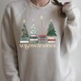 Seasons Readings Christmas Tree Book Lover Raglan Sleeve Sweatshirt Heather Forest