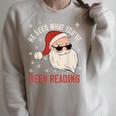He Sees What You'Ve Been Reading Dirty Spicy Books Women Raglan Sleeve Sweatshirt Heather Forest He Sees What You'Ve Been Reading Dirty Spicy Books Women Raglan Sleeve Sweatshirt Heather Forest