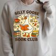 Silly Goose Book Club Cozy Reading Humor Raglan Sleeve Sweatshirt Heather Forest Silly Goose Book Club Cozy Reading Humor Raglan Sleeve Sweatshirt Heather Forest