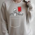 Skeleton Books Read Book Reading Librarian Across America Raglan Sleeve Sweatshirt Heather Forest
