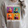 Sloth Love Reading And Sloths Child Book Lover Premium Tri-Blend Raglan Sleeve Sweatshirt Heather Forest Sloth Love Reading And Sloths Child Book Lover Premium Tri-Blend Raglan Sleeve Sweatshirt Heather Forest