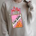 Slow Burn Book Trope Worth The Wait Love Takes Time Raglan Sleeve Sweatshirt Heather Forest