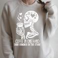 Smut Books Coffee In One Hand Dark Romance Book In The Other Raglan Sleeve Sweatshirt Heather Forest