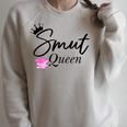 Smut Slutt Probably Reading Smutt Books Reader Smut Queen Raglan Sleeve Sweatshirt Heather Forest