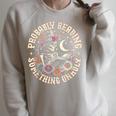 Is That Smutt Books Probably Reading Something Unholy Raglan Sleeve Sweatshirt Heather Forest