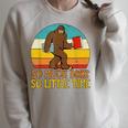 So Much Books So Little Time Reading Books Lover Bigfoot Raglan Sleeve Sweatshirt Heather Forest