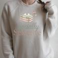 Socially Selective Shirt Subtle Introvert Book Lover Raglan Sleeve Sweatshirt Heather Forest