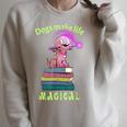 Sophie Magic Wand Dog Wizard Books Raglan Sleeve Sweatshirt Heather Forest Sophie Magic Wand Dog Wizard Books Raglan Sleeve Sweatshirt Heather Forest