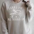 Sorry I'm All Booked Up Library Reading Lover Book Lover Raglan Sleeve Sweatshirt Heather Forest
