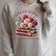 Spicy Books Spread Those Pages Like A Good Girl Dark Romance Raglan Sleeve Sweatshirt Heather Forest