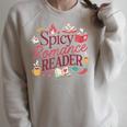 Spicy Romance Reader BookTok Smut Bookish Raglan Sleeve Sweatshirt Heather Forest