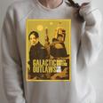 Star Wars The Book Of Boba Fett Fennec Outlaws Poster Raglan Sleeve Sweatshirt Heather Forest