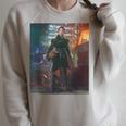 Star Wars The Book Of Boba Fett Fennec Shand Portrait Raglan Sleeve Sweatshirt Heather Forest