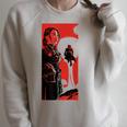 Star Wars The Book Of Boba Fett Fennec Shand Vintage Poster Raglan Sleeve Sweatshirt Heather Forest