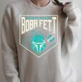 Star Wars The Book Of Boba Fett Galactic Outlaw Badge Raglan Sleeve Sweatshirt Heather Forest