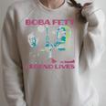 Star Wars The Book Of Boba Fett The Legend Lives Retro Raglan Sleeve Sweatshirt Heather Forest