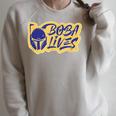 Star Wars The Book Of Boba Fett Boba Lives Logo Raglan Sleeve Sweatshirt Heather Forest Star Wars The Book Of Boba Fett Boba Lives Logo Raglan Sleeve Sweatshirt Heather Forest