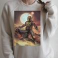Star Wars The Book Of Boba Fett Portrait Raglan Sleeve Sweatshirt Heather Forest