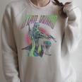 Star Wars The Book Of Boba Fett Retro Poster V-2 Raglan Sleeve Sweatshirt Heather Forest