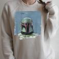 Star Wars The Book Of Boba Fett Vintage Portrait Raglan Sleeve Sweatshirt Heather Forest