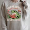 STFUATTDLAGG Shirt Buy Me Books Raglan Sleeve Sweatshirt Heather Forest
