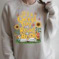 Student It's A Good Day To Read a Book Back To School Raglan Sleeve Sweatshirt Heather Forest