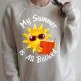 My Summer Is All Booked Book For English Teacher For Men Women Kids Raglan Sleeve Sweatshirt Heather Forest